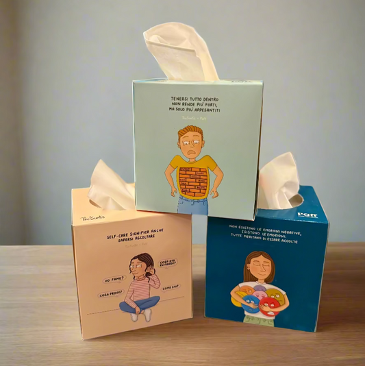 Fazzoletti in cellulosa di bambù usa e getta - 12 box - Edizione Limitata | The Suntis x Paff
